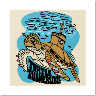 Turtle Submersible Posters and Art